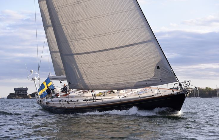 Swan 77 - CYGNUS MONTANUS II - Close hauled CYGNUS MONTANUS is exhilarating to sail