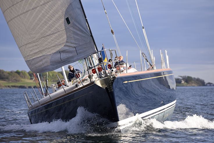 Swan 77 - CYGNUS MONTANUS II - From the bow this Swan 77 shows off her impressive volume